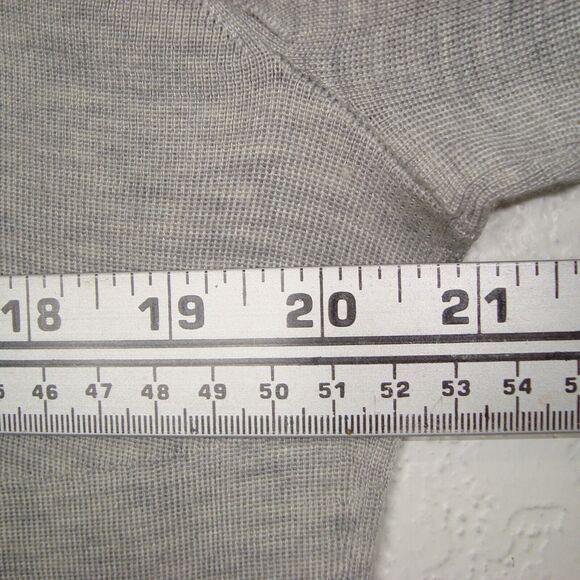 A-K-R-I-S- Womens Cashmere Silk Blend Mock Neck Sweater w/Sheer Stripe L/XL - Picture 4 of 11